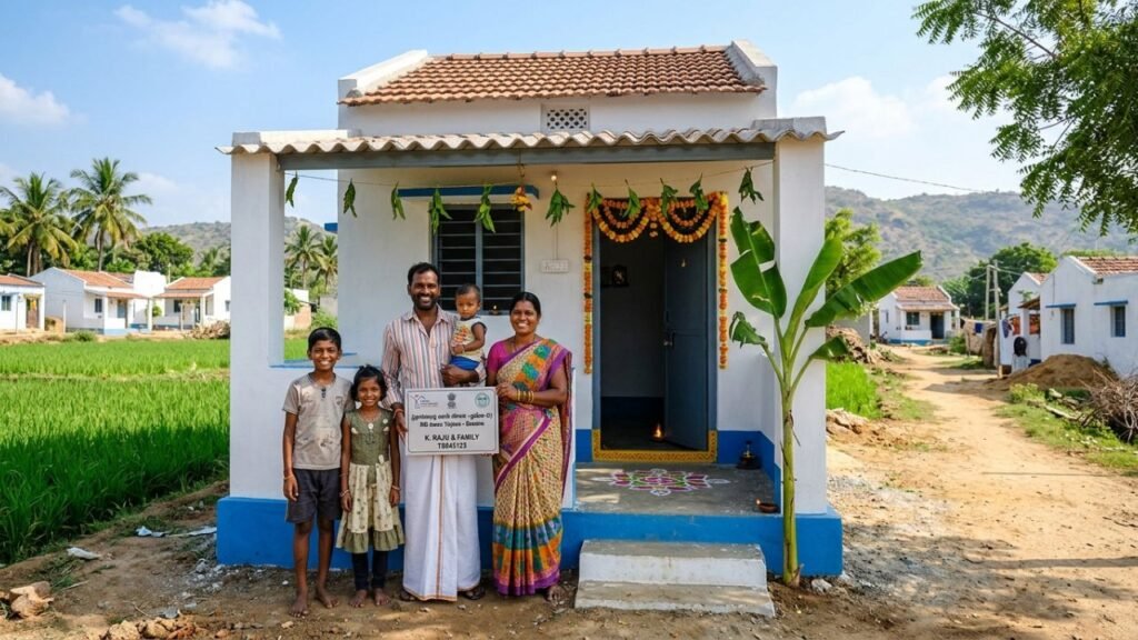 Indiramma Illu Telangana housing scheme beneficiary house