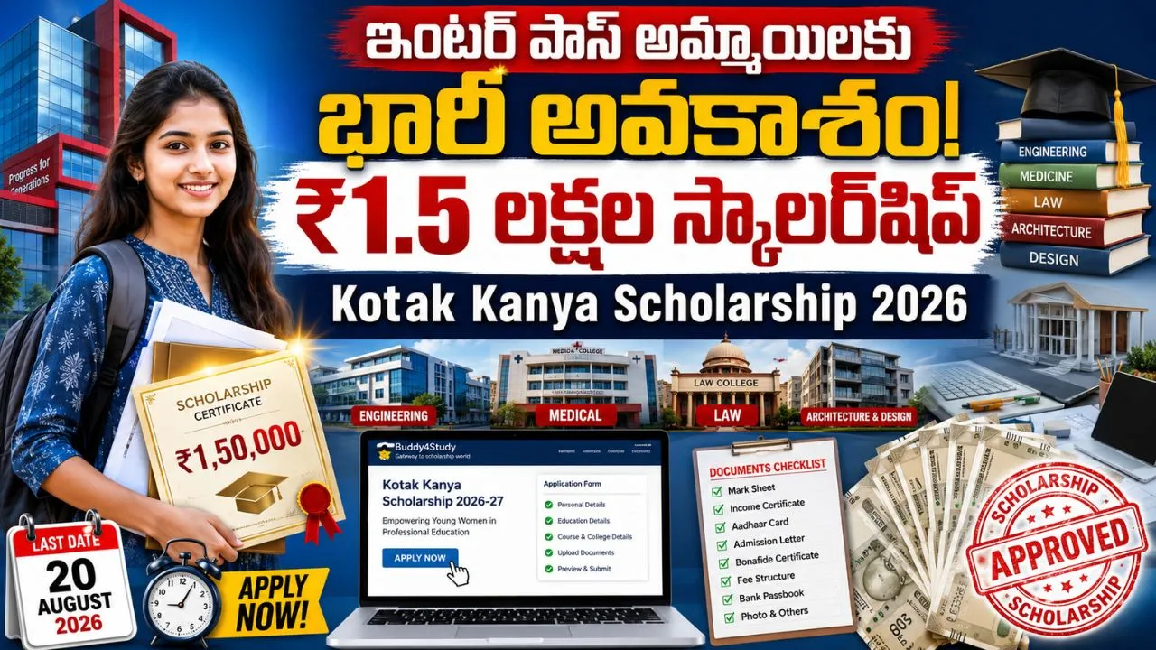 Kotak Kanya Scholarship 2026