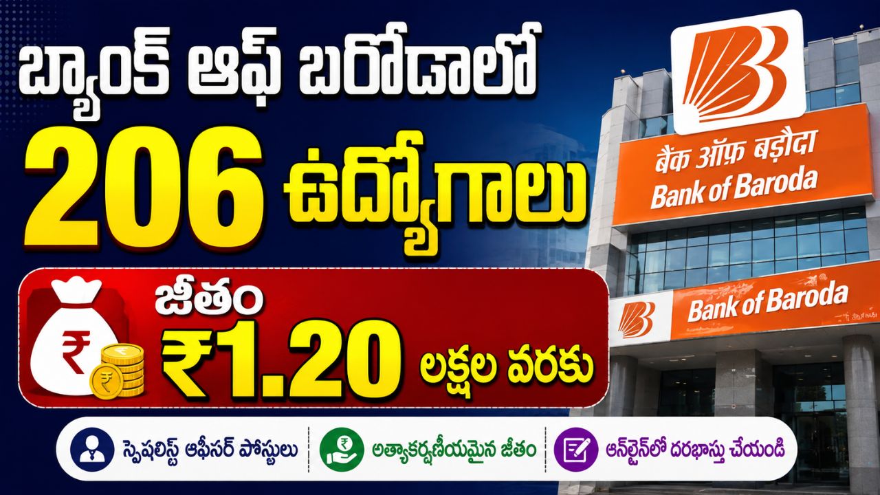 Bank of Baroda Specialist Officer Jobs 2026